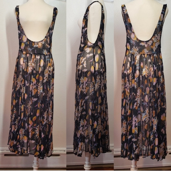 Free People Dresses & Skirts - Free People Sheer Midi Skirt Sz S